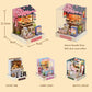 Wooden Miniature Doll House DIY Handmade Assembly Model Building Kit With Dust Cover 3D Puzzle Toys Birthday Gifts Dollhouse