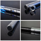 Metal Handle RGB Cosplay Double-edged Lightsaber Sword 16 Colors Change LED Switchable Sound And Light For Boys Girls Gift