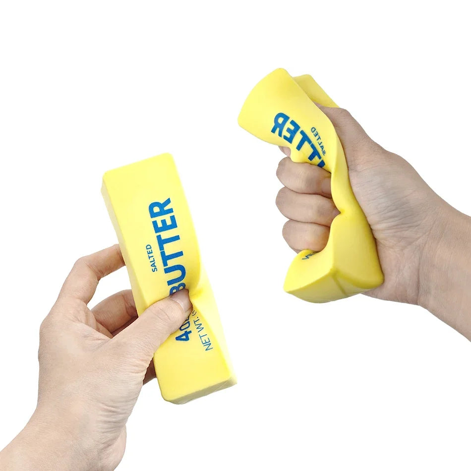 1QS Butter Stick Squishy Toy Slow Rising Squeeze Toy Butter Bar Brick Squishy Fidget Toy Anti Stress Release Hand Relax Toy Gift