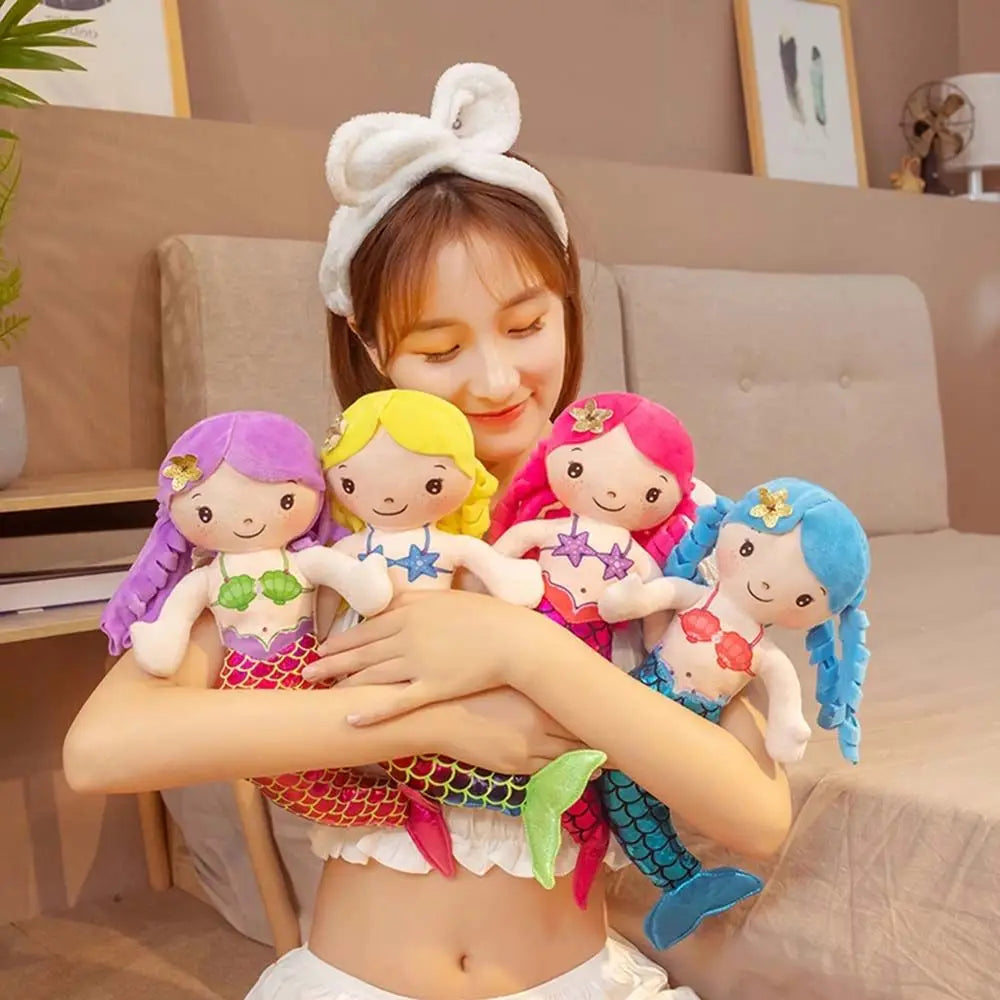 1PC 30cm Cartoon Mermaid Plush Doll Toy Mini Pillow Plush Toys for Birthday Gifts