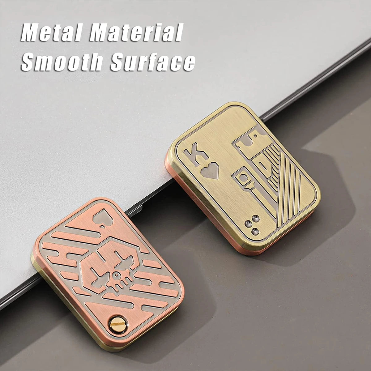 Sliding Cover Push Card Micro Creative Fingertip Gyroscope, with Diverse Shapes, EDC Stress-Relieving Office Desktop Toys