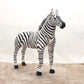 90cm Large Pretty Standing Zebra Lively Simulated Stuffed Animals Can Ride Model Kids Mount Decorat Plush Doll Children Toy Gift