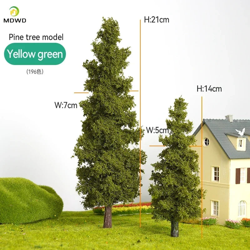 14/21cm Model Train Layout Wire Tree Model Simulation Tree Military Sand Table Material Handmade Diy Landscape Model Tree