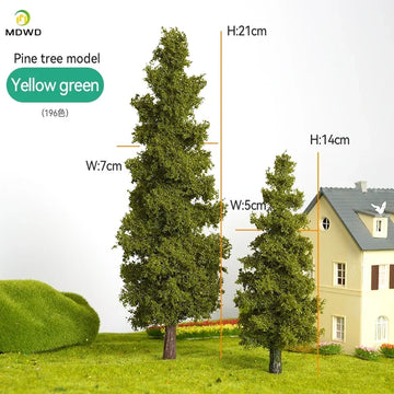 14/21cm Model Train Layout Wire Tree Model Simulation Tree Military Sand Table Material Handmade Diy Landscape Model Tree