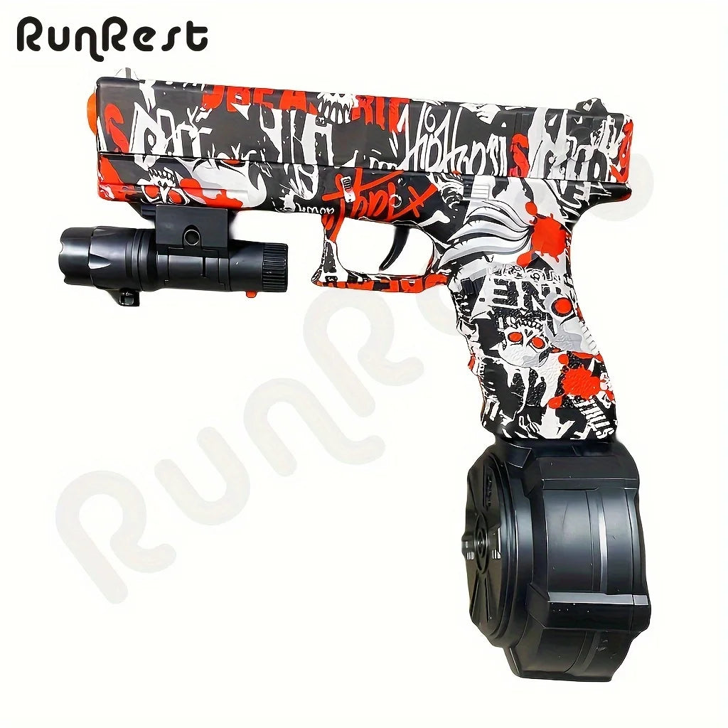 Blaster Gun, Electric Ball Blaster Pistol, High-Performance Orbeez Gun Cool Toy Gun, Outdoor Activity Splash Ball Toy Shooting Gun