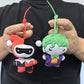 9cm Batman Superman Plush Keychain DC Justice League 9cm Harley Quinn Joker Cute Cartoon Movie Dolls Creative Christmas Gifts