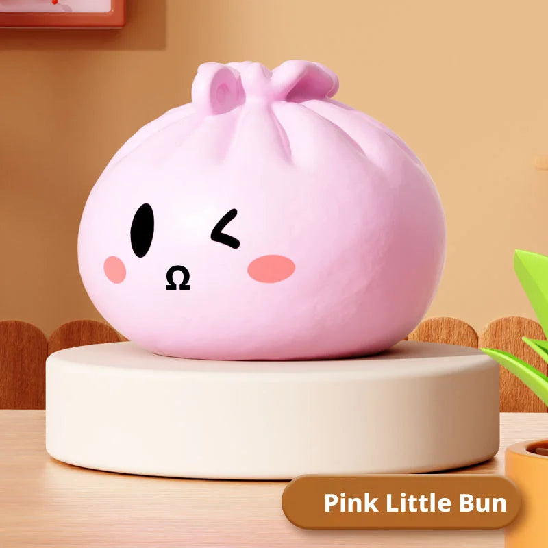 NEW Giant Squishies Dumpling Bun Toy, Slow Rising Glitter Dumpling Stress Ball, Stress Relief Fidget Toy for Home Office Travel