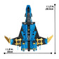 Compatible Sets Series Building Blocks Jay Storm Fighter Element Spaceship Flying Machine Children's Assembling Gifts 70668