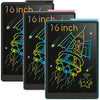 16-inch LCD Writing Tablet Large Electronic Drawing Board Doodle Handwriting Board One-Key Clear Screen Perfect Educational Toy