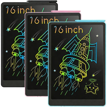 16-inch LCD Writing Tablet Large Electronic Drawing Board Doodle Handwriting Board One-Key Clear Screen Perfect Educational Toy