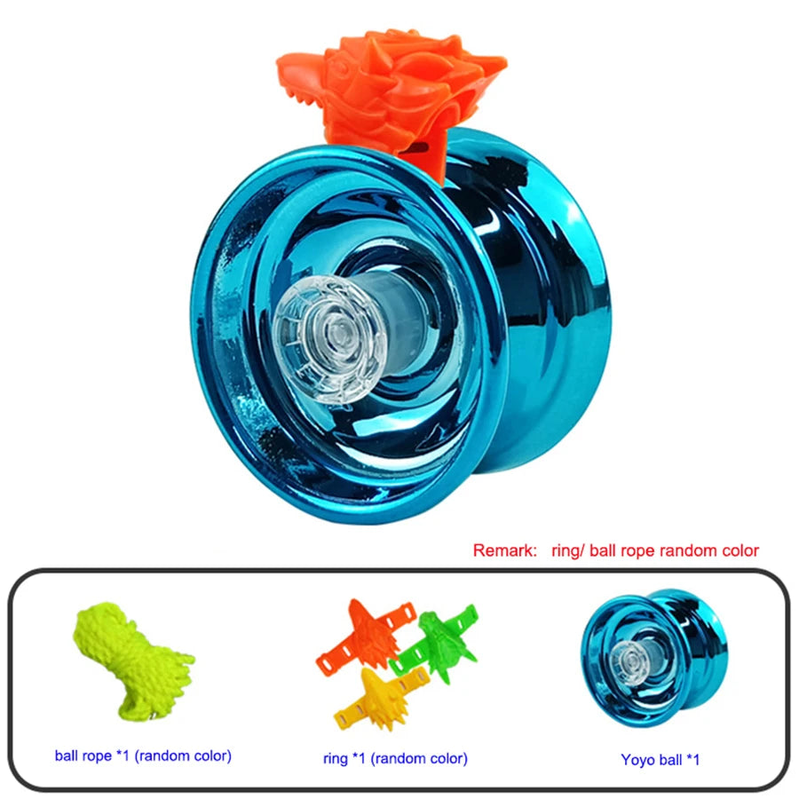 Children Beginners Professional Aluminum Metal Yoyo Ball, Competitive Yoyoball, Adult Kids Yoyoyoball with Accessories