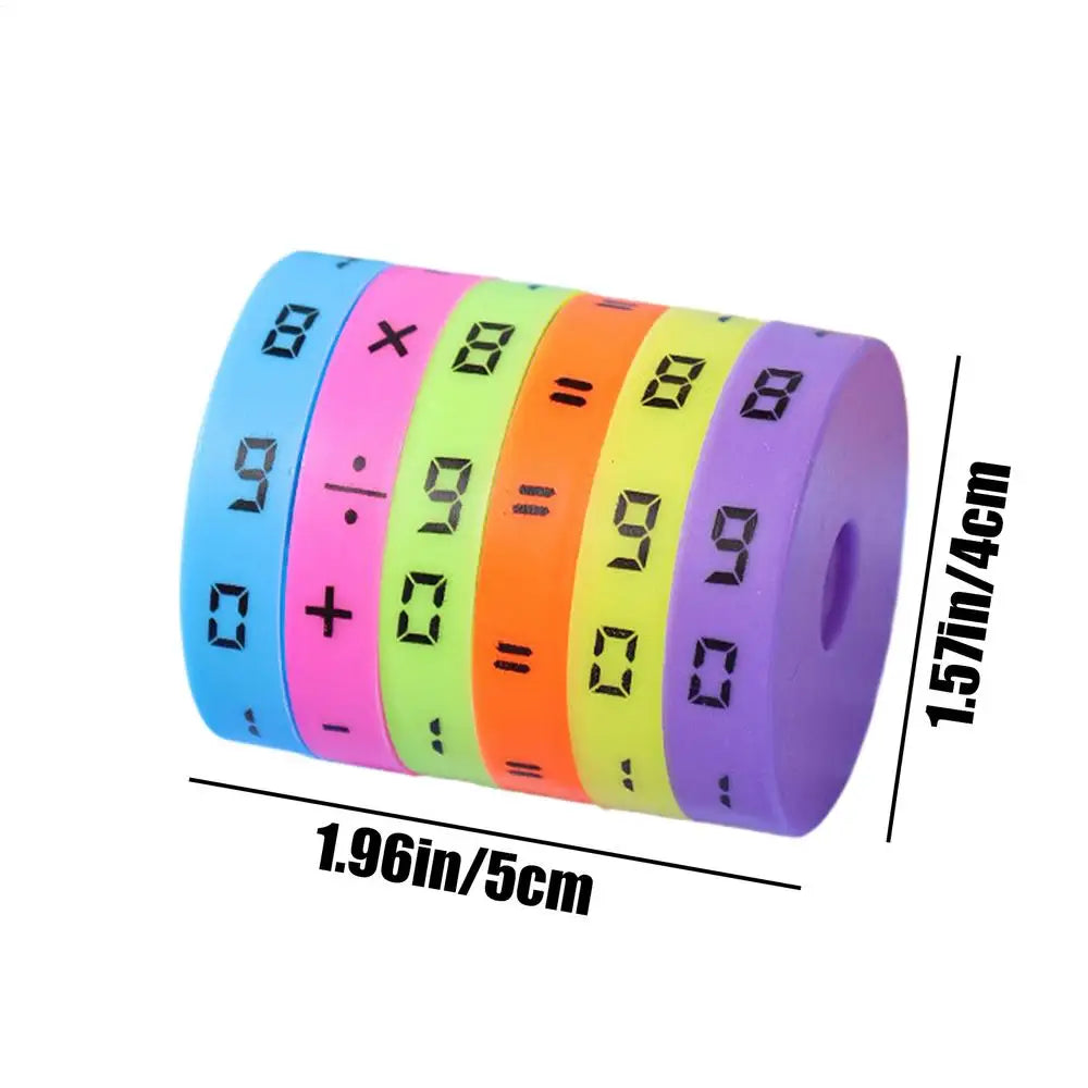 Math Learning Toy Colorful Arithmetic Cube with Numbers for Preschool Kids, Educational Intelligence Game STEM Counting Toy