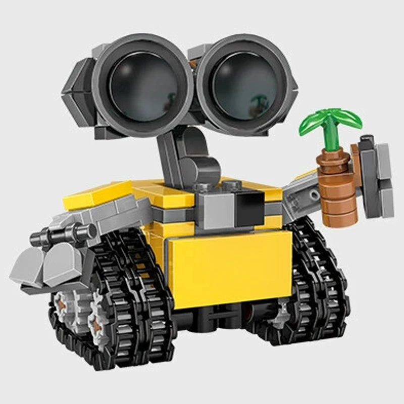 Space Mini Robot MOC Building Bricks Toys 217Pcs Tracked Bot Model Classic Movie Sci-Fi Blocks Dolls Kids and Adult Gifts