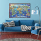 75*50cm Adult 1000 Pieces Jigsaw Puzzle World Landmark Beautiful Landscape Paintings Stress Reducing Toys Christmas Gifts