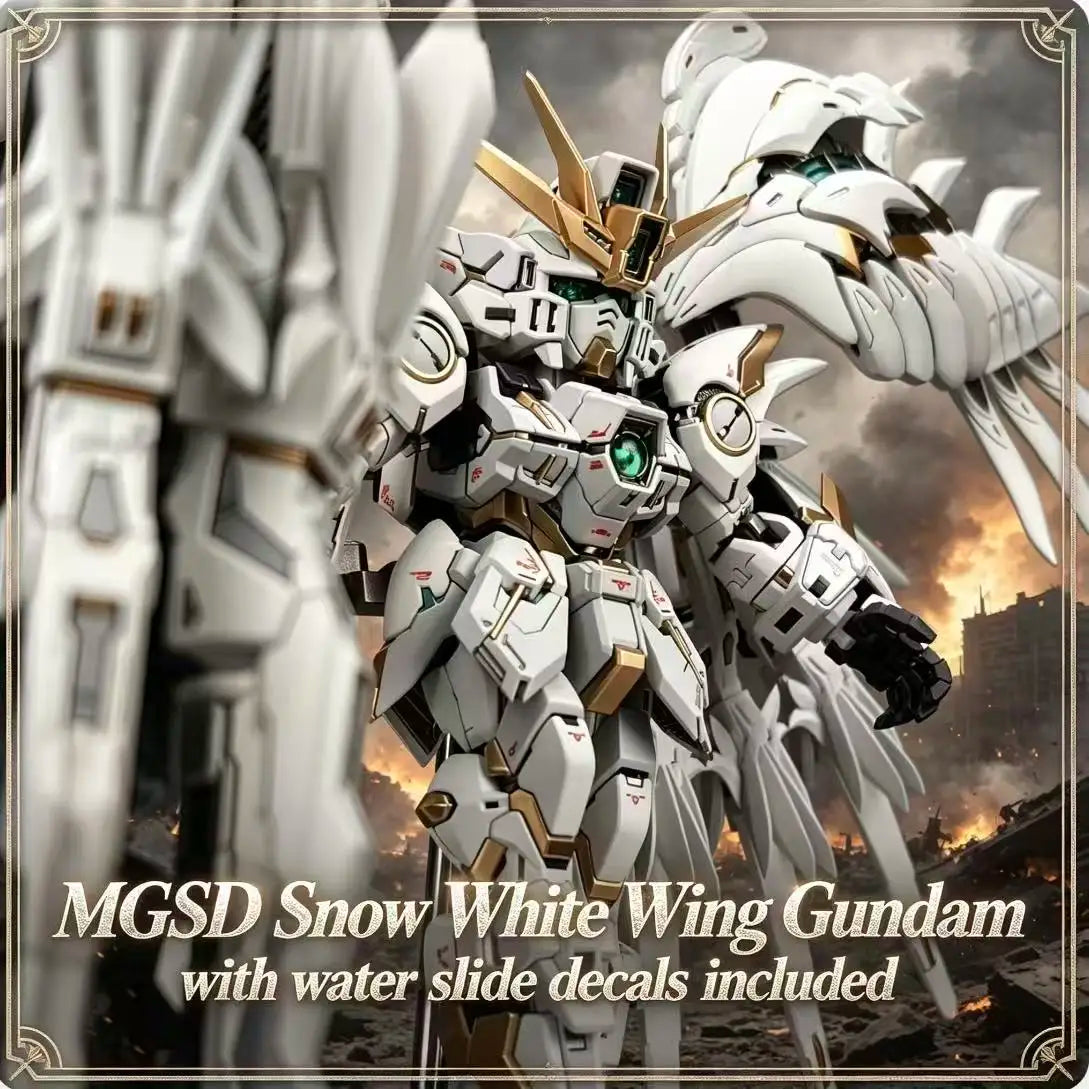 Wing Zero MGSD Bai Xueji Peripheral Figurine Model Table Decoration, Birthday Gift, Trendy Toy Scene Decoration, Car Decoration