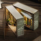 3D Wooden Puzzle Miniature Doll House Assembly Building Model Room Bedroom Decoration With Furniture Lighting Dollhouse Gifts