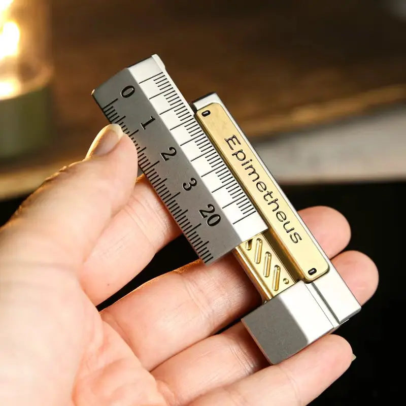 EDC Ruler Mechanical Slider Fidget Toy, Adult ADHD Stress Relief EDC Toy, Office Desk Stress Relief Toy Adults Gifts