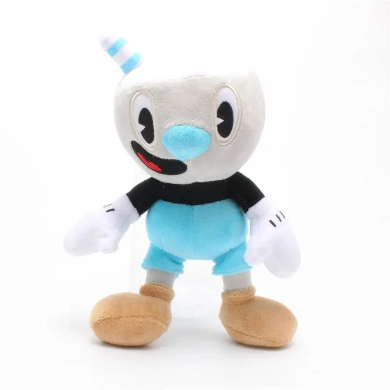 New 25cm Adventure Game Cuphead Plush Toy Mugman The Devil Legendary Chalice Plush Dolls Toys for Children Gifts