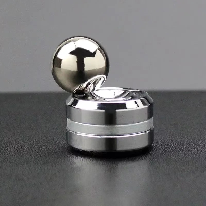 Adult Desktop Stress Relief Metal Fidget Toy Decompression Hypnosis Rotary Gyro Fingertip Toy Kinetic Round Spinner Kids Gift