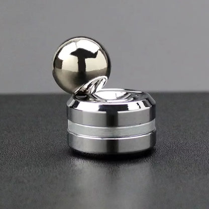 Adult Desktop Stress Relief Metal Fidget Toy Decompression Hypnosis Rotary Gyro Fingertip Toy Kinetic Round Spinner Kids Gift