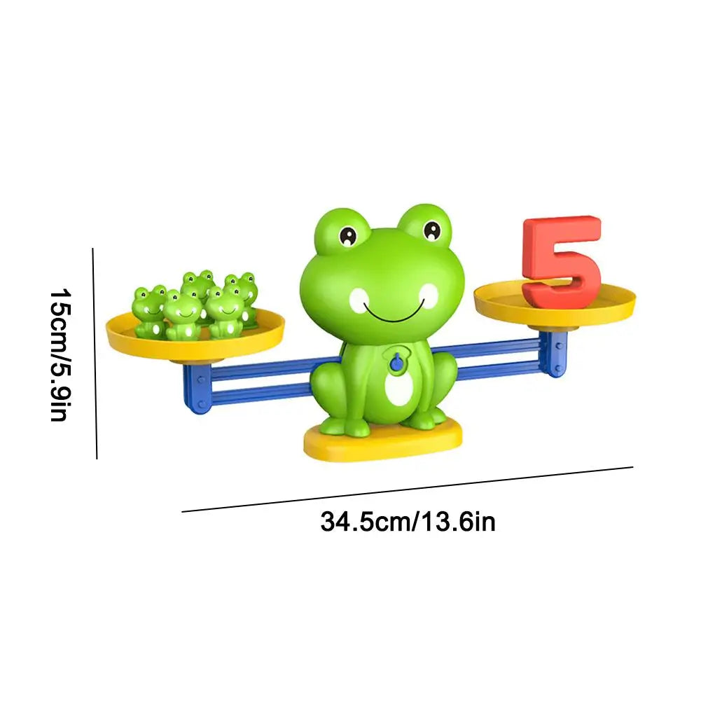 Frog Scale Math Balance Toy Stem Learning For Toddlers 3-5, Educational Counting Game With Numbers Cognitive Development Kit