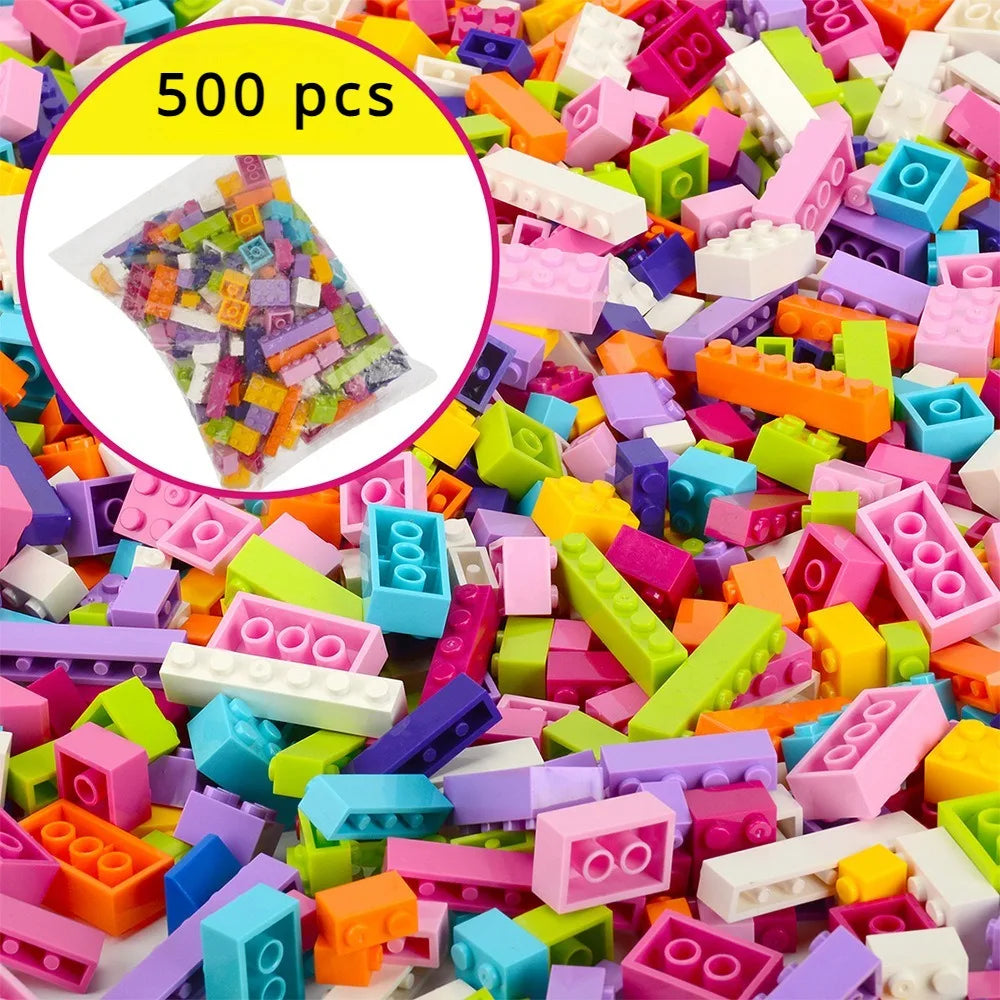 DIY creative building blocks big set city classic building blocks assemble birthday gift children's educational toys