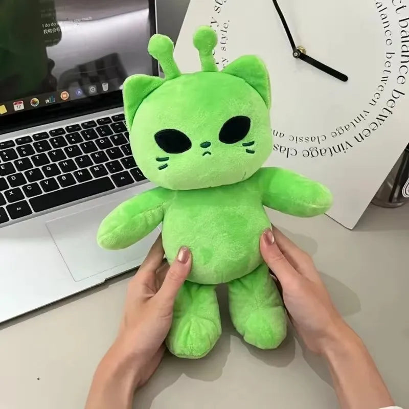 Cute Alien Cat Plush Toy Super Soft Plushie Dolls Kawaii Stuffed Animal Pillow Home Decor Couple Gift for Child