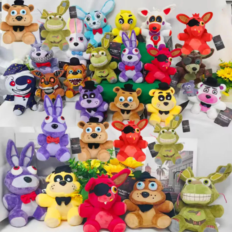 2026 Hot Cartoon Five Night At Freddy Fnaf Cute Plush Toys Game Doll Bonnie Bear Foxy Stuffed Doll Freddy Toys For Children Gift