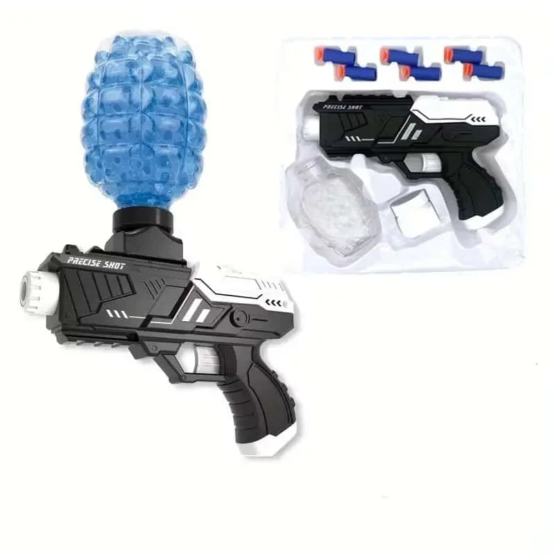 Manual Gel Ball Blaster, Soft Bullet Foam Blasters Toy Gun, Splat Gun Cool Gift(Black And White)