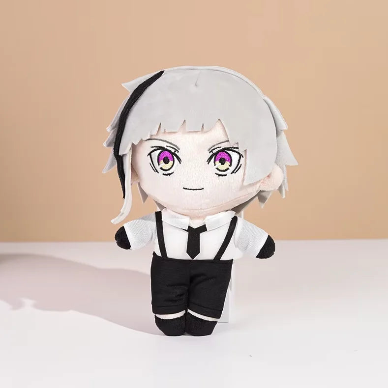 20cm Bungou Stray Dogs Plush Doll Dazai Osamu Nakahara Chuya Edogawa Rampo Gogol Dostoevsk Anime Cosplay Toy Pillow Kids Gift