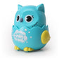 Classic Wind Up Interactive Owl Shaped Press Mechanical Sliding Toys for Boys Girls Birthday Xmas Gift