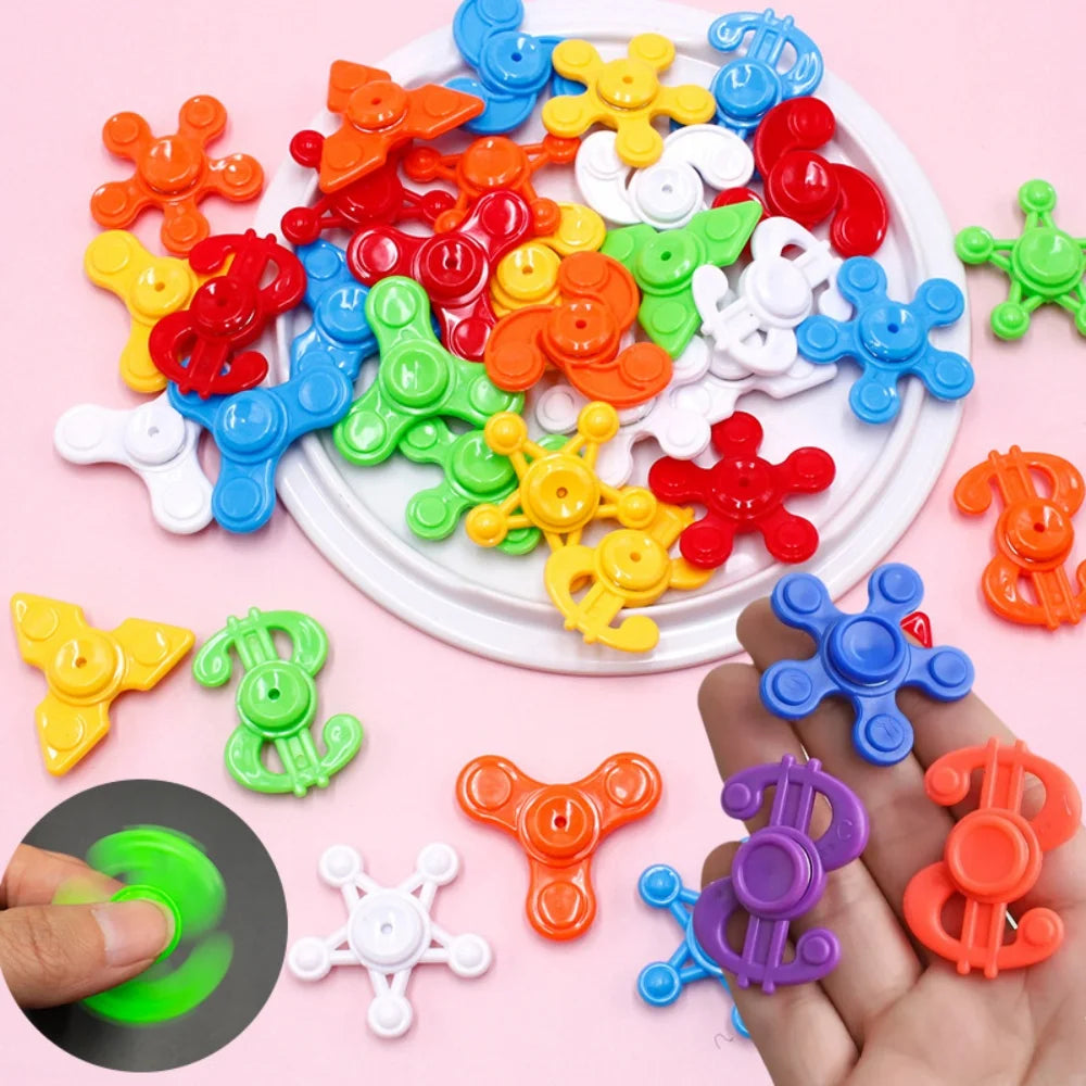 10-30pcs Mini Fingertip Gyroscope Spinners Children's Party Color Spinning Toys Spinning Gyroscopes Party Stress Relief Gifts