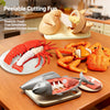 Simulation Lobster Emperor Crab Chicken Fish 3D DIY Assembly Toy Model Pretend Play Fruit Cutting Set Early Educational Gifts