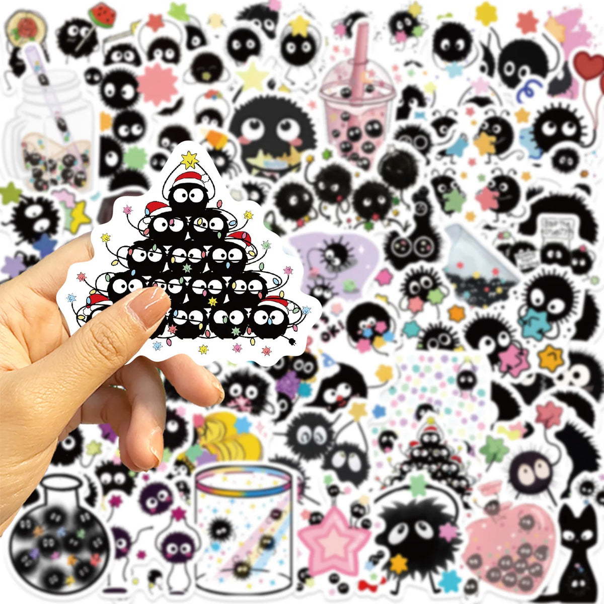 54PCS Cute Kawaii Sprites Stickers Laptop Graffiti Skateboard Waterproof Scrapbooking Phone Cup Luggage Sticker Decals