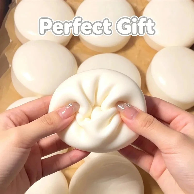 New Milk Cake Squeeze Taba Soft Toy, Cute Milky White Squeeze Toy, Finger Toy, Stress Relief Toy, Soft Girl Birthday Gift Toy