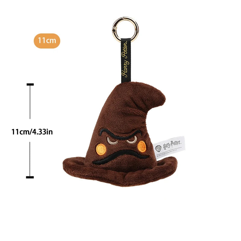12cm Harry Potter Plush Hanging Purses Hedwig Cartoon Peripheral Branch Hat Pendant Fantastic Beasts Wherever Keychain