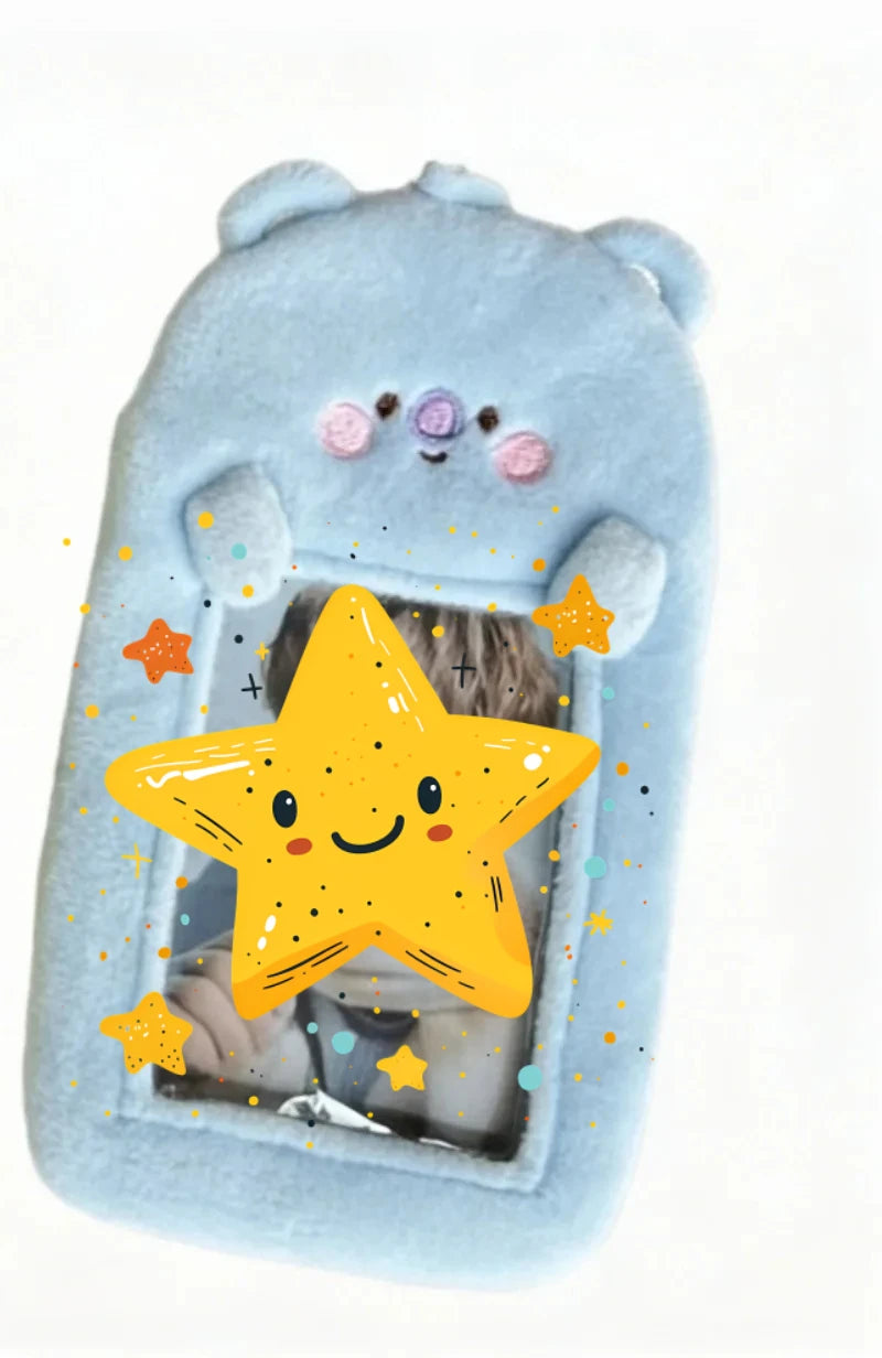 Kpop BT21 TATA COOKY CHIMMY KOYA MANG RJ SHOOKY Idol Peripherals Support Stick Lampshade Korean Star Idol Photo Card Holder
