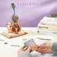 ROKR Wooden 3D Puzzle Music Box - Magic Cello Automatic Playing Mechanical Model Building Kit for Desktop Decor Holiday Gift for Adults Teens