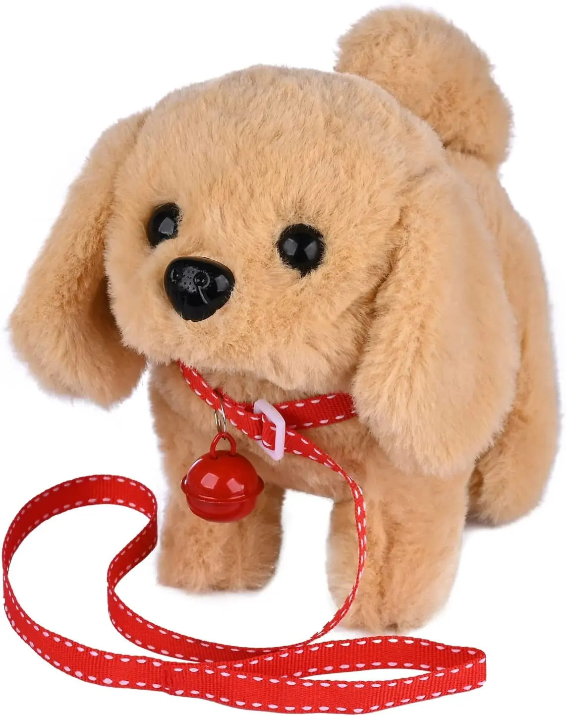 18CM Electric Simulation Puppy Plush Toys Interactive Dog Robot  Walking Barking Tail Wagging Toy for Kids Birthday Xmas Gift