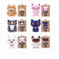 Fuggler Alley Cats Plush Toy Soft Plushies Cute Cartoon Doll Funny Ugly Teeth Monster Stuffed Animal Toy（Wrinkle McStinkles）22CM