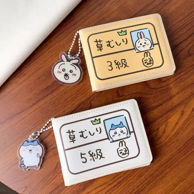 yiji Cute hachiware Usachi Driver's License Protective Cover Two-in-one Driver's License Leather Case Document  Card Holder