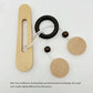 3D Wooden Interlocking Ring Puzzle, Logic & Spatial Thinking Training Game, Focus Brain Teaser Toy for Kids and Adults