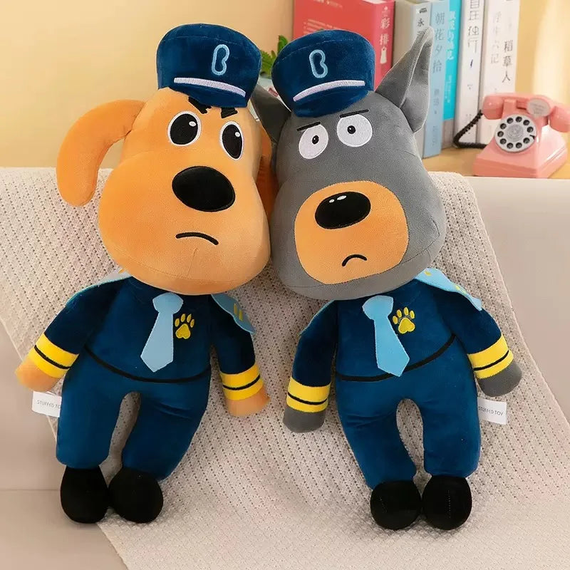 New Sheriff Labrador Dog Toy Security Sergeant Labrador Wolf Dog Cartoon Doll Boys Girls Soft Stuffed Toys Gift