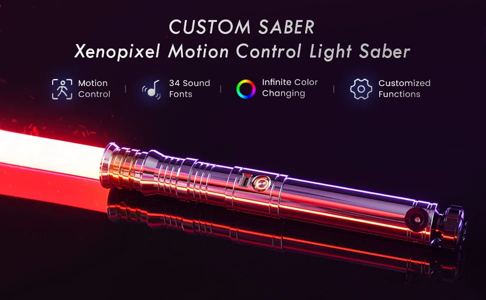Darth Revan Lightsaber Xenopixel 3.0 Smooth Swing App Control Color Change