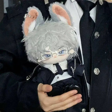 Only Clothes For 20cm Doll Cool Agent Suit Black White Formal Outfit Set Replacement Clothing For Stuffed Plush Toy Replacement