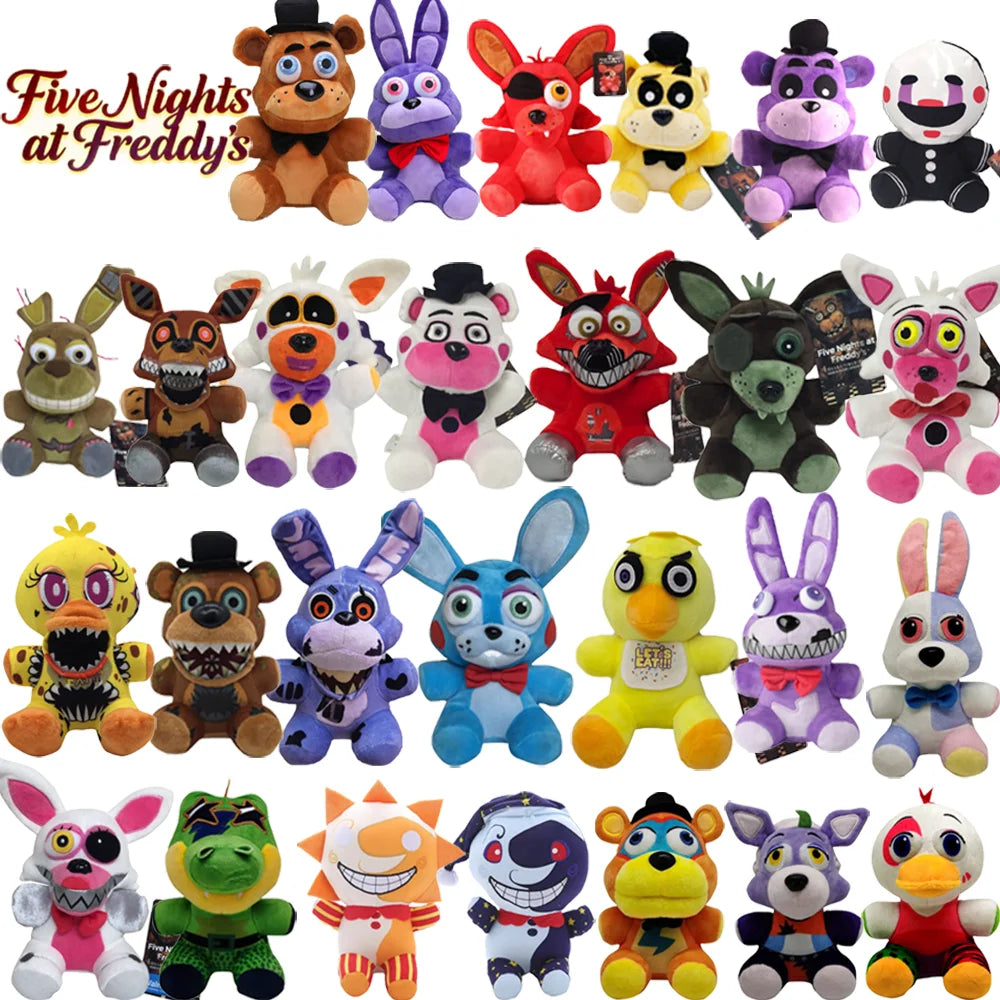 Five Night At Freddy Plush Cute Toys Doll Bonnie Bear Foxy Cartoon Stuffed Dolls Freddy Toys Fans Gifts