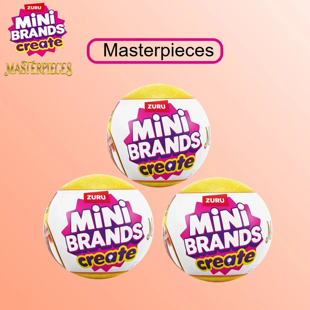 Zuru Mini Brands Create Masterpieces Series 5 Surprise Minis Blind Balls Miniature Mini Famous Painting Ornament Collectible Toy