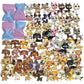 3pcs/lot Random Pet Short Hair Cat Dog Collie Dachshund Dane Spaniel Bobble Head Lps Toy