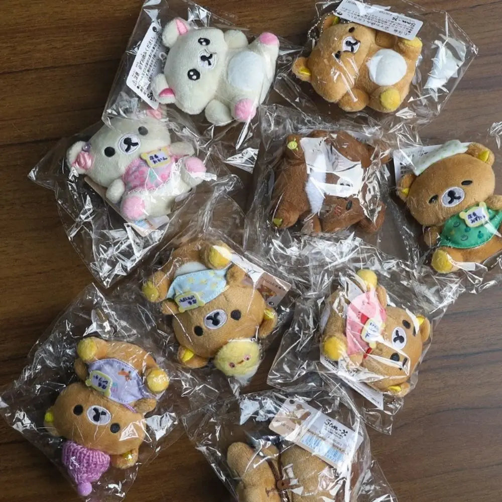 20th Anniversary Anime Cartoon Easy Bear Gluttonous Bear Cute Baby Hug Plush Toy Small Pendant Gift Toy