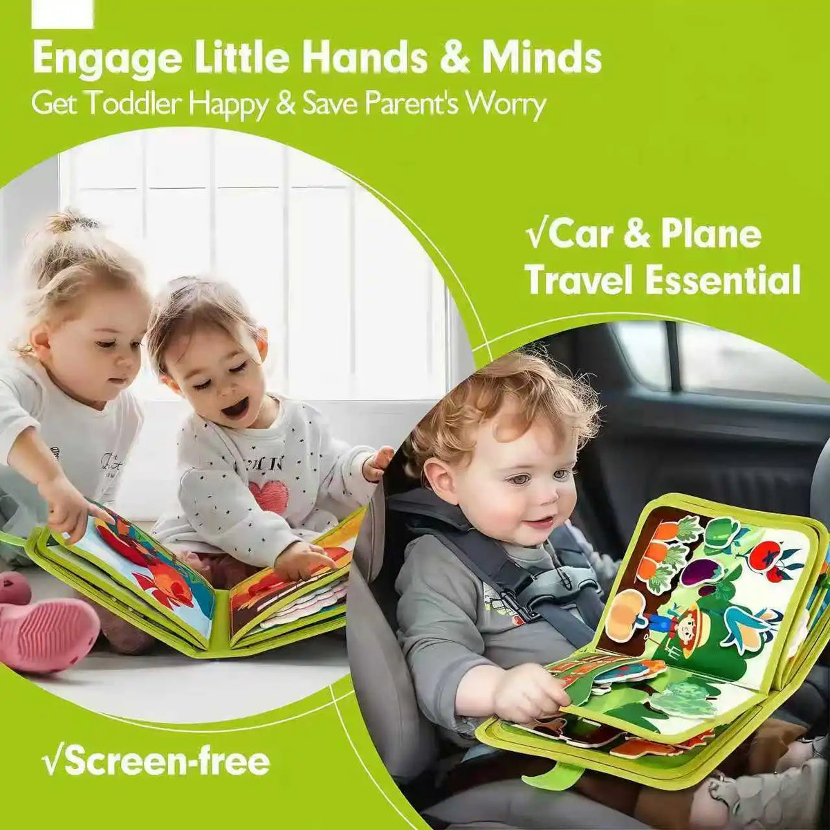 Baby Early Education Schoolbag Safe Felt Interactive Busy Board Alphabet Educational Toy for Children Felt Alphabet Learning Boa